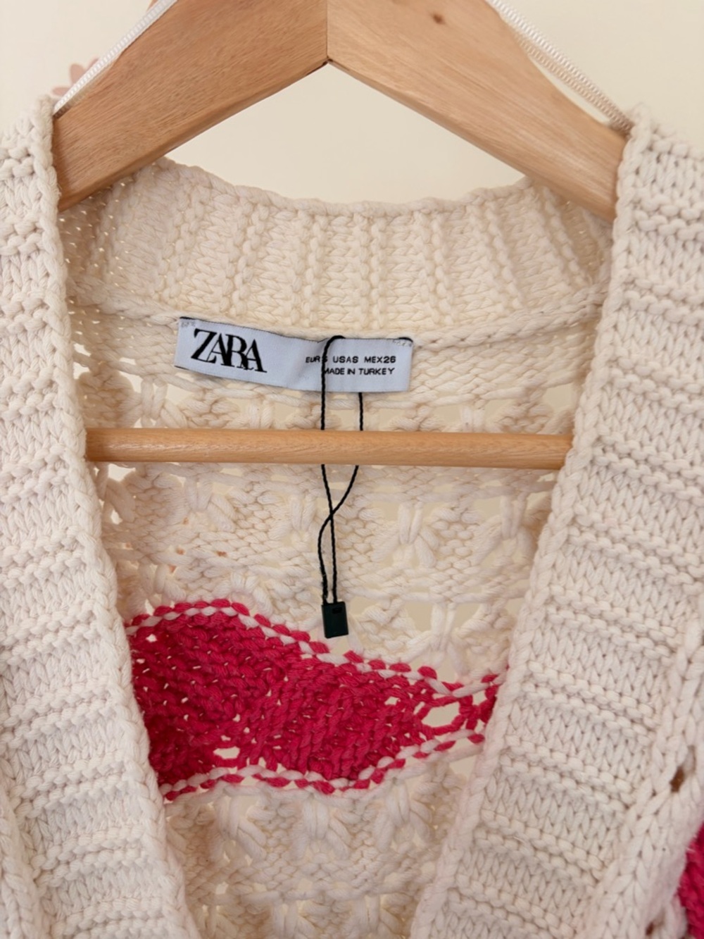 ZARA Chunky knit cardigan - sweater colorblock - Small - Picture 3 of 7